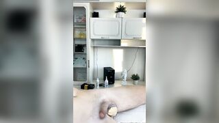Waxing a man with a long penis, I just wanted to suck it