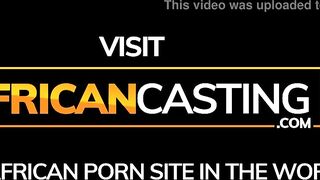 Ebony cleaning lady pounded inside the mouth for coming inside