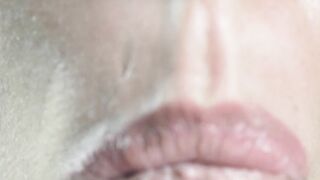 Close up edging oral sex
