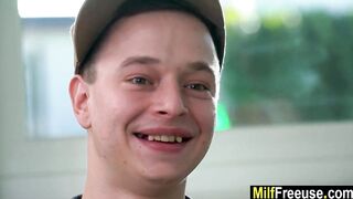 Stepmom and stepdad plowed son and daughter