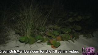 Late Night Finger Pounded Masturbation On The Beach