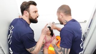 Anal Enjoys Adriana Chechik Squirts inside Wc double penetration