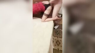 Fat neighbour uses my holes into front of hubby