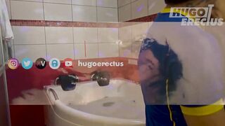 Causing tsunami inside the jacuzzi