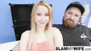 Bombshell ginger gets her vagina filled with a big black dick
