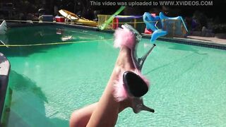 erotic nun bikini gangster shows off for you