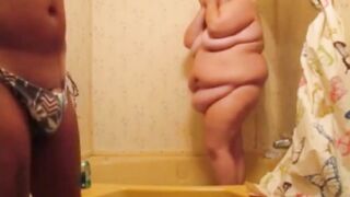 Wifey Gets Breed By Bombshell Sissy Into The Shower Deep Cream Pie