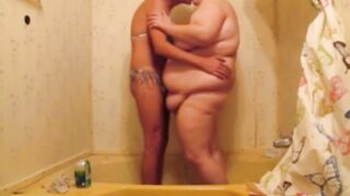Wifey Gets Breed By Bombshell Sissy Into The Shower Deep Cream Pie