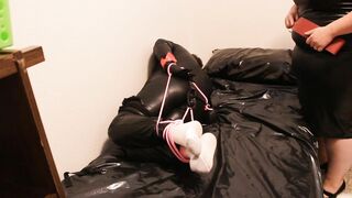 Gf M and her hogtied sub