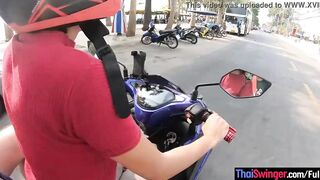 Amateur Thai barely legal lover long titty pounded back into the