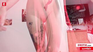 Inked CLAUDIA SWEA knows how to milk her fan's cock