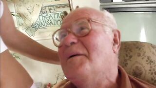 Grandpa Mireck bangs adorable 18yo women