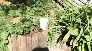 Cougar watches me inside play with her garden then sucks me gorgeous