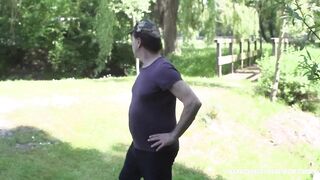 Senior’s Wish of Fucking Outside