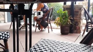 Candid Blonde Into Flip Flops