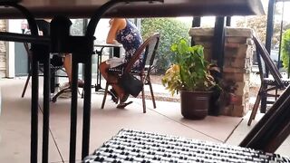 Candid Blonde Into Flip Flops