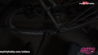 MyDirtyHobby - 18 rubbing her cunt on her bike!