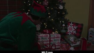 milf - Mrs. Claus Fucks A Sensual Elf On Christmas