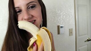 Ashlynn Taylor Eating Banana