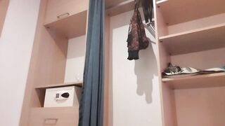 Caught my ex-mistress into the closet and banged! her