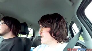 Turned On amateur blowing and tugging