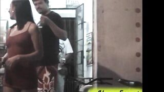 Abany Ferrari and Sandy Cortez Showing Off on the Streets