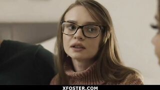 Foster Daughter HAs 3 Way With Daddy and Milf