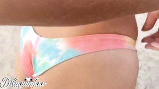 Play on the beach with Evy bimbos ends up into