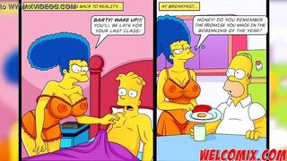Krustie's Vacation Camp with Cutie chicks! - The Simptoons
