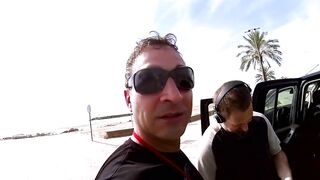 Jessica into Spanien vom fremden angesprochen