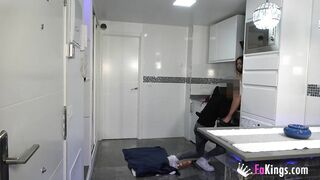 18yo Hispanic makes her first concealed camera scene. "I want