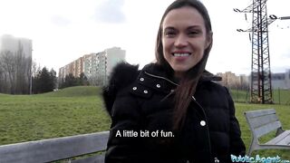 Outdoors Agent tight body tourist fuck into folks basement while