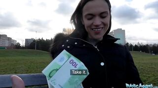 Outdoors Agent tight body tourist fuck into folks basement while