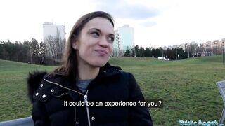 Outdoors Agent tight body tourist fuck into folks basement while