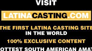 Hispanic First Timer Throated and Booty Screwed on Casting