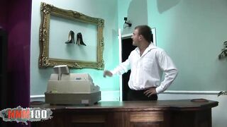 3 Way into the shoe store with Eva Karera and Steliana