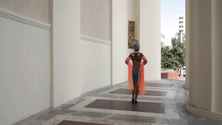 Orange Shawl