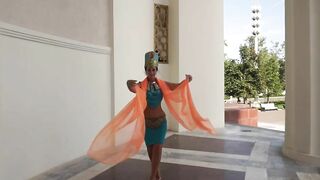 Orange Shawl