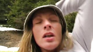 outside mountain snow anal party
