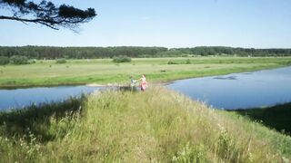 Upon Volga river on biggest space