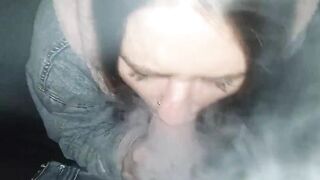 She loves to suck penis and smoke cigarettes!