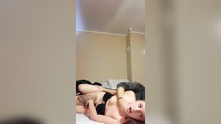 Blonde skank gets used