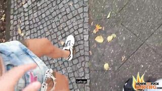 PublicSexDate - Vicky Hundt Pounded by Stranger Behind Gas Station
