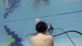 Hottest underwater chicks Adeline Gauthier is casting