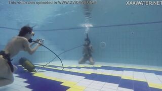 Hottest underwater chicks Adeline Gauthier is casting