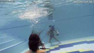 Hottest underwater chicks Adeline Gauthier is casting