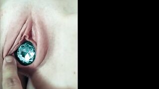 I bought little anal plug and inserted it into wrong hole