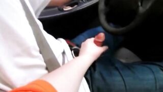 Made Him Cum Fast Hand Job While Driving