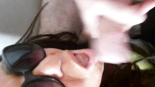 Nice blow job during office time.