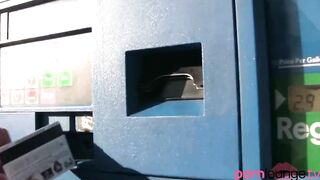 Hispanic banged on vehicle gets cum sprayed over